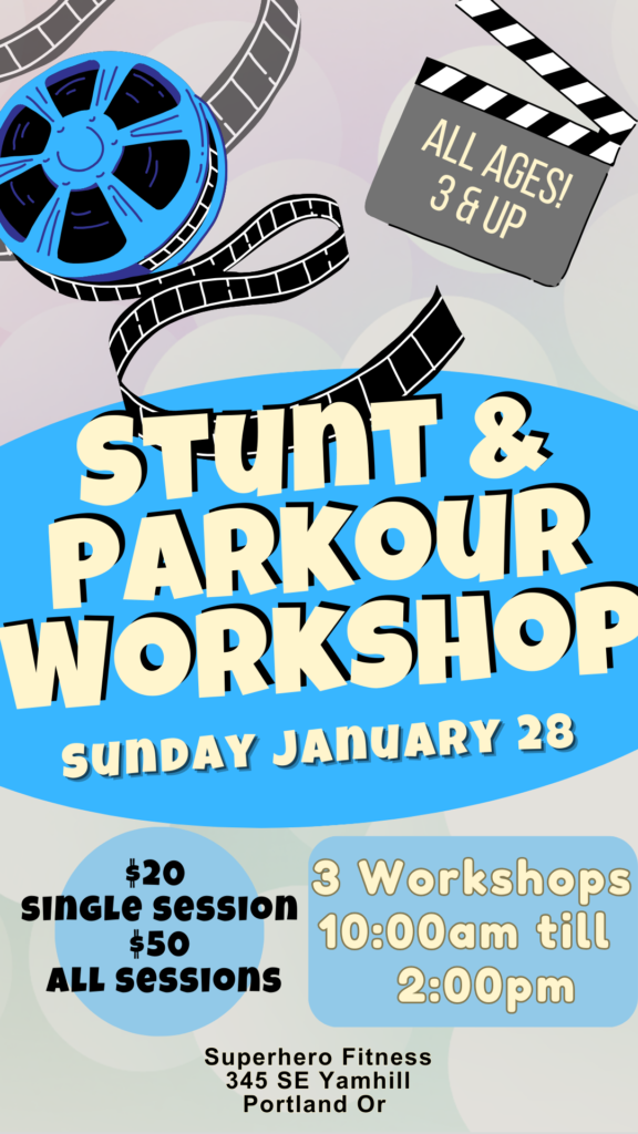 Stunt & Parkour Workshop Flyer